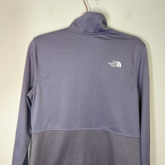 The North‎ Face Jacket L Womens Purple Fleece Lined Logo Full Zip Size Large - Picture 4 of 12
